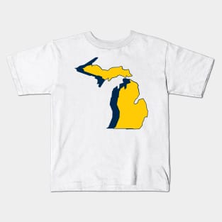 University of Michigan Wolverines - MI Maize & Blue Kids T-Shirt